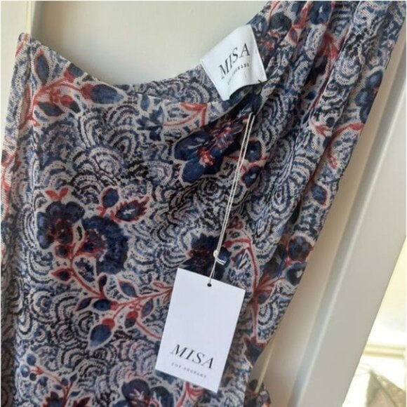 Misa Los Angeles Aries One Shoulder Side Cut-Out Bodycon Dress $350 MSRP - Picture 8 of 8